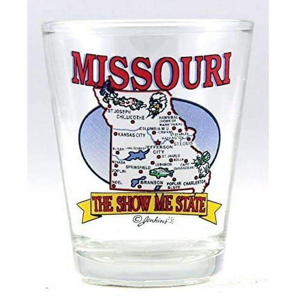 Missouri State Elements Map Shot Glass