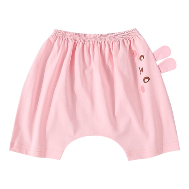 Odeerbi 6M-5Y Niños Niñas Pantalones Pañaleros de Algodón Pantalones Cortos Con Entrepierna Pantalones Cortos Transpirables de Verano Para Actividades Al Aire Libre