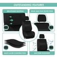 thumbnail image 4 of FH Group Universal Fit Car Seat Covers Flat Cloth, Split Benches for Cars, Auto, Trucks, SUV 3 Rows, 4 of 6