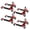 Red, variant on Qinain 6000LBS Wheel Dolly Jack Set of 4, Hydraulic Car Tire Dolly with Foot Pedal & 360° Rollers,