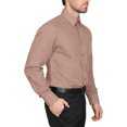 thumbnail image 2 of Berlioni Classic Regular Fit Solid Button Up Long Sleeve Pocket Work Dress Shirt, 2 of 5