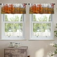 thumbnail image 2 of LALILO Kitchen Curtain Valance Italy Ancient Famous Tourist Rod Pocket Window Curtain 52"x 18" Set of 2, 2 of 7