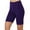 Purple, variant on Yoga Shorts for Women, High Waisted Short Leggingsport Solid Mid Thigh Stretch Cotton Span Active Leggings Black