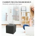thumbnail image 3 of Modern Square Decorative PU Leather Facial Paper Case Organizer Holder Dispenser, Tissue Box Cover for Bathroom, Vanity Countertop, Night Stands, Desk, Car, 5X5X5inch, 3 of 5