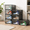 Black-8, variant on Large Shoe Boxes 8 Pack Drop Side Storcontainer Stackable