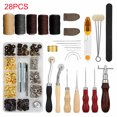 thumbnail image 3 of Shinysix Sewing Kit,Tools Set DIY 28PCS Craft Leather Leather DIY Leather Hand 28PCS Craft Tool Kit Professional Hand Tool Kit Leather Tools Set Leather Hand Tool Craft Set DIY Leather, 3 of 6