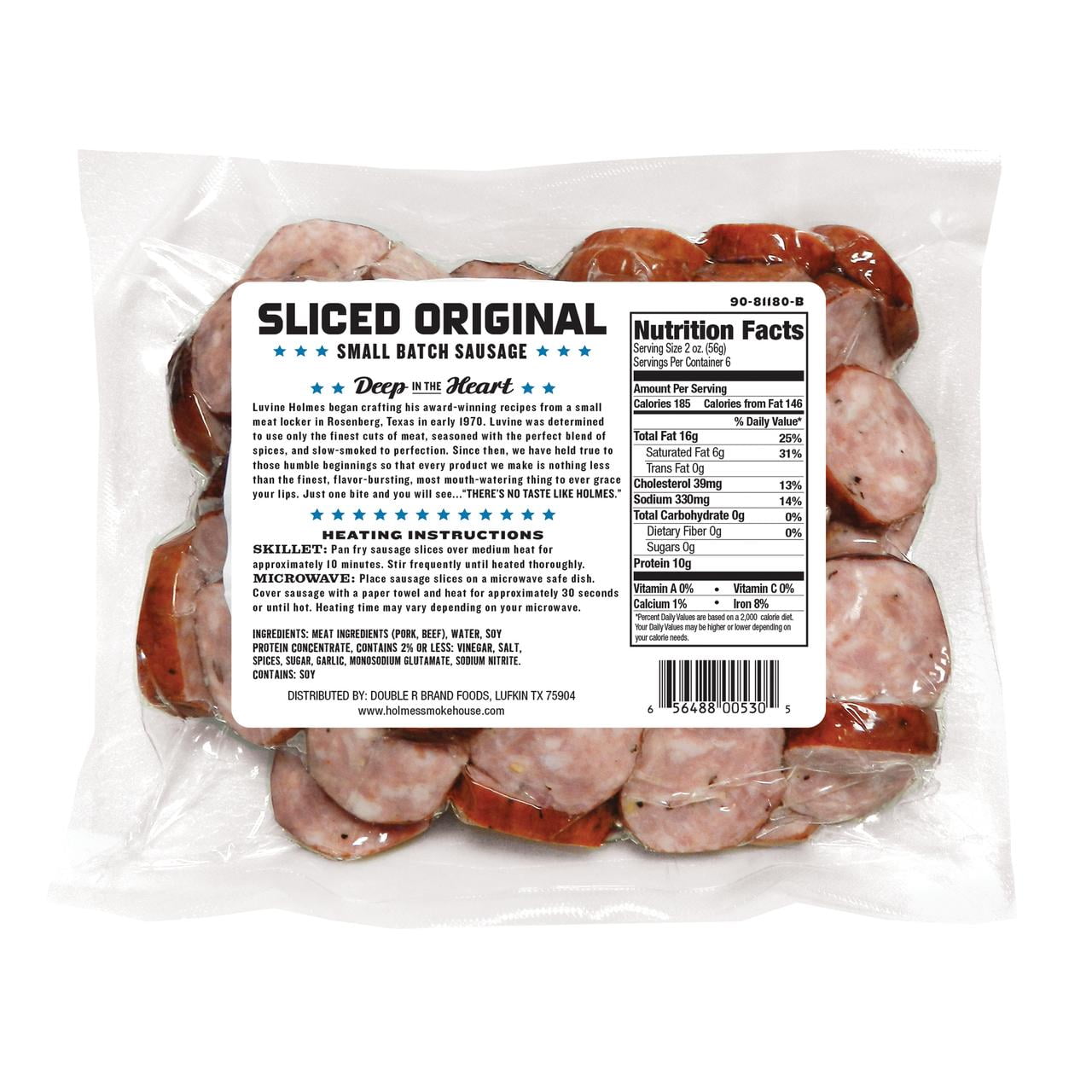 Holmes Sliced Salt Pork 12 Oz (4 Pack)