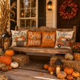 thumbnail image 3 of Throw Pillow Covers 18x18 Inch, Rustic Linen Printed Decorative Square Pillowcases, Farmhouse Holiday Cushion Covers for Couch Sofa Living Room Bedroom Outdoor Home Decor, 3 of 4