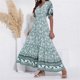 thumbnail image 1 of WILLBEST Faldas Para Mujer Vestido Largo Africano Con Estampado Floral De Manga Corta Estilo Bohemio Para Mujer, 1 of 3