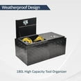 thumbnail image 3 of BATONECO 36 Inch Aluminum Tool Box Heacy Duty Truck Bed Storage Underbody Tool Organizer w/ T-Handle 36 x 17 x 18 
 Black, 3 of 7