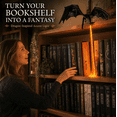 thumbnail image 5 of Dragon Shelf Light for Fantasy Book Lovers Detailed Black Dragon Statue with Fire Light Strip Easy Clip Mount Bookshelf Decoration Gift, 5 of 7