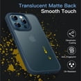 thumbnail image 4 of JETech Matte Case for iPhone 12 Pro Max 6.7-Inch, Shockproof Military Grade Drop Protection, Frosted Translucent Back Phone Cover, Anti-Fingerprint (Storm Blue), 4 of 6