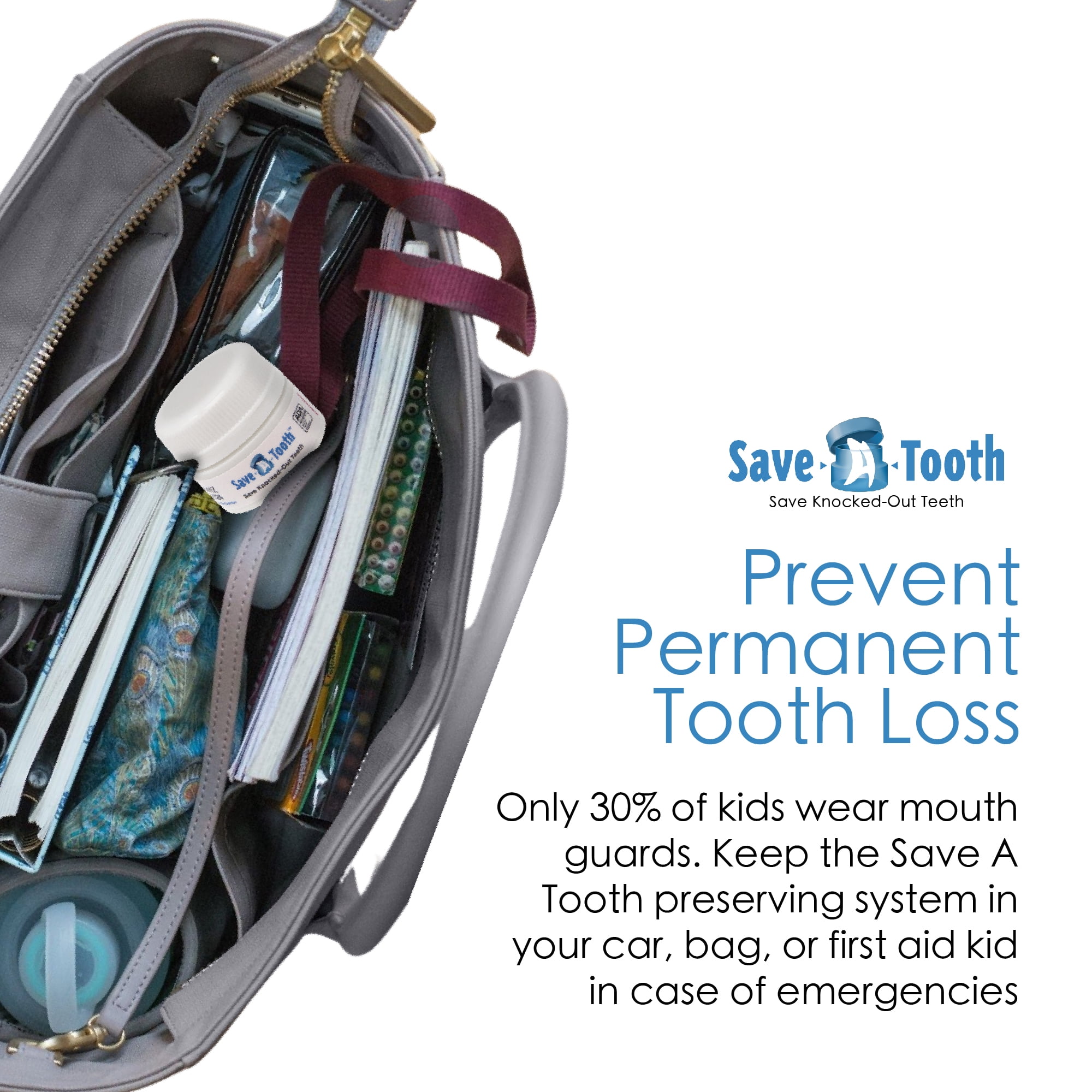 Save-A-Tooth Preserving Kit- Save up to 4 Knocked Out Teeth for up