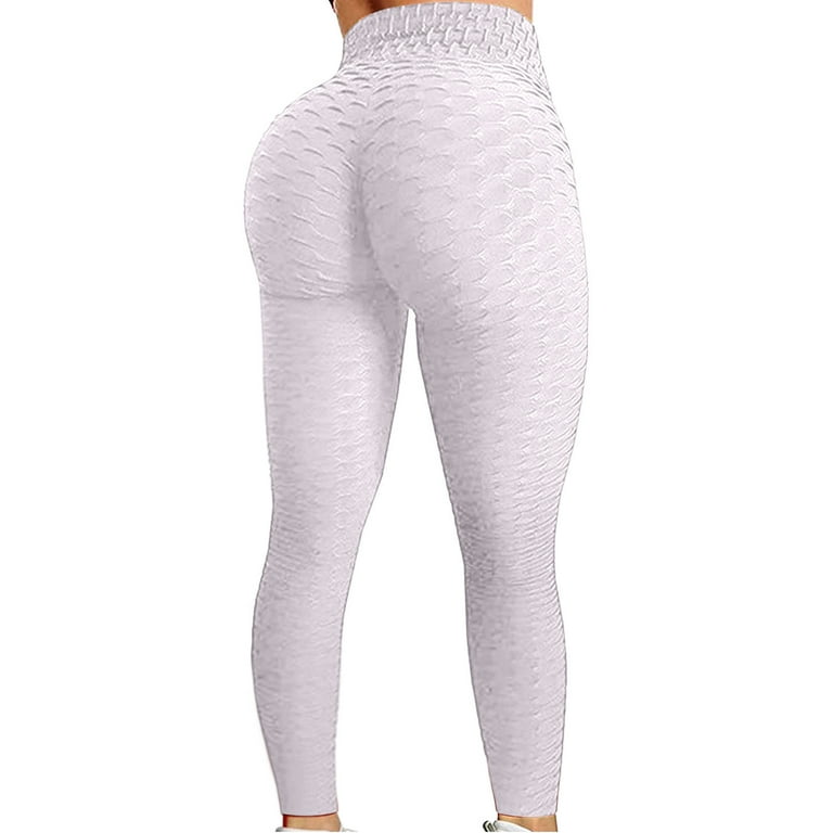 YUNAFFT Yoga Pants for Women Clearance Plus Size Women's Bubble Hip Lifting  Exercise Fitness Running High Waist Yoga Pants