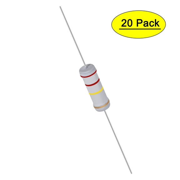 Uxcell 20Pcs 3W 3 Watt Metal Oxide Film Resistor 220K Ohm ±5% Tolerance