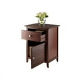 thumbnail image 6 of Pemberly Row Nightstand Accent Table with Drawer and Cabinet in Antique Walnut, 6 of 7