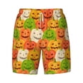 thumbnail image 4 of Lsque Mens Swim Trunks Cartoon Pumpkins Pattern - Bathing Suit Compression Liner - Beach Swim Shorts Swimwear - (S-3XL) - Stretch Quick Dry -Small, 4 of 9