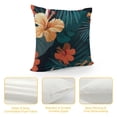 thumbnail image 4 of PRATYUS  Tropical Plants Pillow Case,Flowers in The Palm Trees Banana Leaves Cushion Pillow Cover Square Home/Sofa Decorative for Men/Women 18x18in, 4 of 5