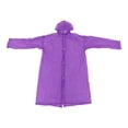 thumbnail image 4 of Chubasquero, Portátil Con Capucha, Impermeable, Ligero, A Prueba De Viento, Reutilizable, Para Días Lluviosos, Para Adultos Unisex, Para Pescar, Acampar ZAQW Violeta, 4 of 8