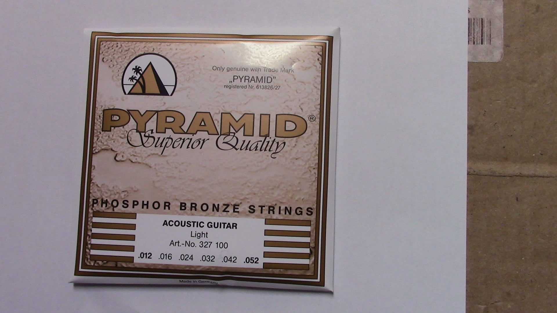 Pyramid Premium Bronze Acoustic Guitar Strings Light 12-52 (Model 327 100)