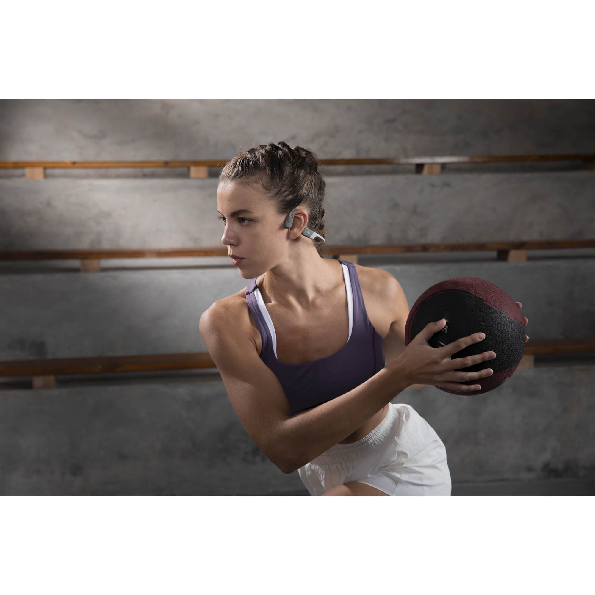 Shokz - OpenRun, CASQUE DE SPORT A CONDUCTION OSSEUSE, greis