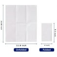 thumbnail image 2 of Tutuviw 50 Pack Disposable Paper Napkins, Soft Bathroom Napkins Guest Disposable, White Linen Feel Paper Hand Towels for Halloween, Wedding, Thanksgiving (White), 2 of 8