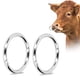 thumbnail image 4 of Nariz 2 Uds Acero Al Carbono Ganado Vaca Nariz Anillo Equipo Para Animales De Granja Herramientas Veterinarias, 4 of 7