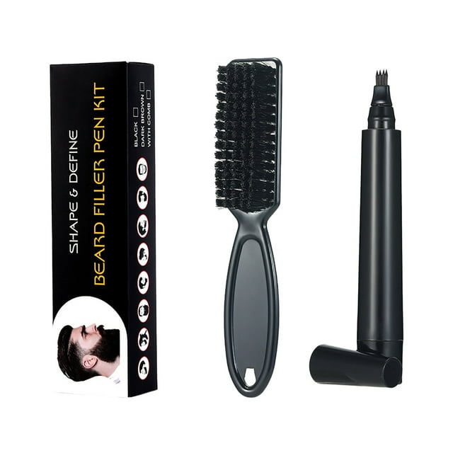 WIFKLSIIPG Stylo de Remplissage de Barbe Camouflage Rapide Naturel pour Barbe 4ML