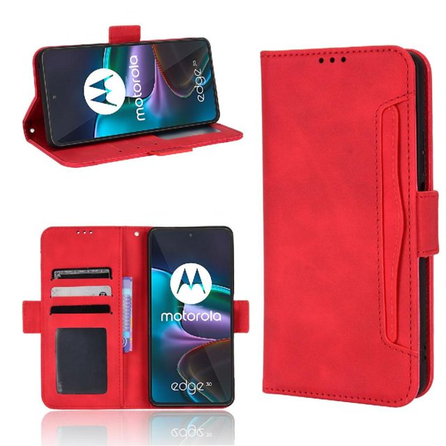 Funda Tipo Billetera GANGXUN para Motorola Edge 30 – Tapa Flip con Tarjetero
