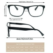 4 Pair Men Rectangular Blue Light Blocking Oversized Reading Glasses +2.50 Spring Hinge Computer Presbyopia Glasses Women