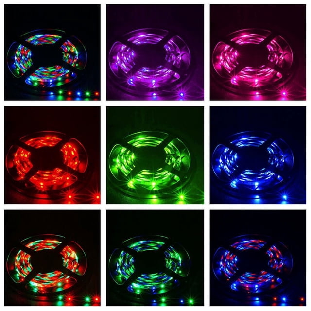 Strip Led Lights with Remote 5M Rgb 3528 300 Led Smd Flexible Light Strip Lamp+44 Key Ir Remote Controller