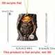 thumbnail image 3 of 2D Acrylic Animal Series Backpack & Car Hanging Pendant, Cute Cartoon Character Keychain for Bag Purse Accessories, Decorative Ornament for Teens Adults Room Decor, Gift for Friends Family, 3 of 6