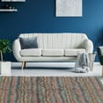 thumbnail image 2 of Linon New Flokati 1400 gram Area Rug Collection, Pink and Blue, 5 x 8, 2 of 5