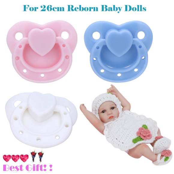 DPTALR Dummy Pacifier For 26cm Dolls With Internal Magnetic Accessories