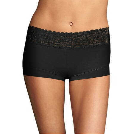 Maidenform Boyshort Panty Dream Cotton with Lace Women s Underwear Full Coverage 40859