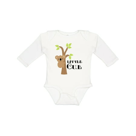 

Inktastic Koala Bear Little Cub Gift Baby Boy or Baby Girl Long Sleeve Bodysuit