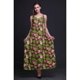 thumbnail image 2 of Bimba Robe Longue en Rayonne Imprimée Florale pour Femmes Chic Bohème Été Maxi Plage-TG, 2 of 4