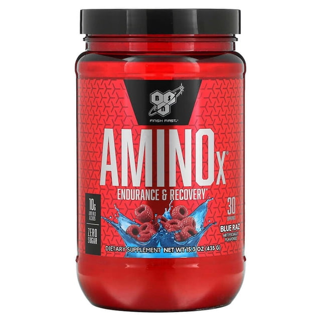 Amino X 30 serv sabor Blue Raspberry BSN BCAA's BSN BSNAMINOXBLUERAZ30SERV