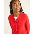 thumbnail image 5 of Free Assembly Women’s and Women 's Plus Welt Pocket Cardigan Sweater, Lightweight, Sizes XS-4X, 5 of 5