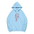 thumbnail image 4 of Chandail à Capuche pour Femmes Élégant Basique Manches Longues Col Rond Décontracté Doux Confortable pour l'Hiver, 4 of 5