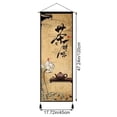 thumbnail image 3 of Jiibva Chinese Scroll Painting Zen Wall Hanging Painting Retro Wall Decoration for Living Room Bedroom Office Home Accessory, 3 of 7