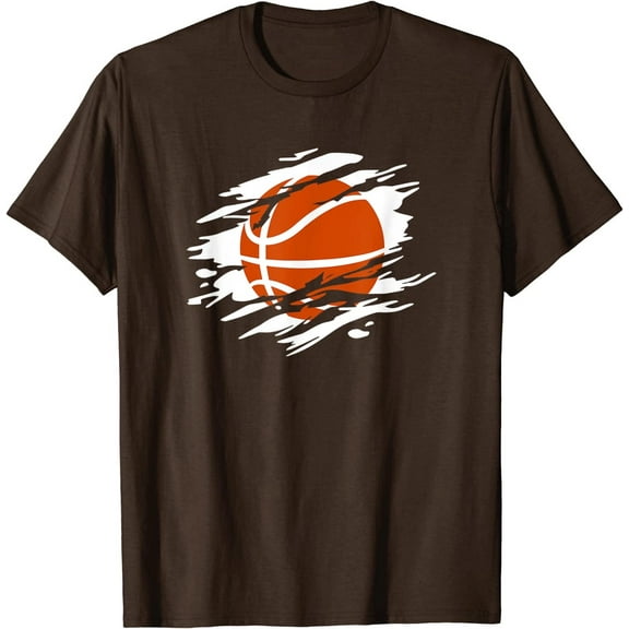 Cool Basketball Silhouette Basketball Ball Sports Team Games T-Shirt