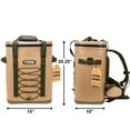 RTIC 36 Can Backpack Cooler, Leakproof Ice Chest Cooler with Waterproof Zipper, Tan