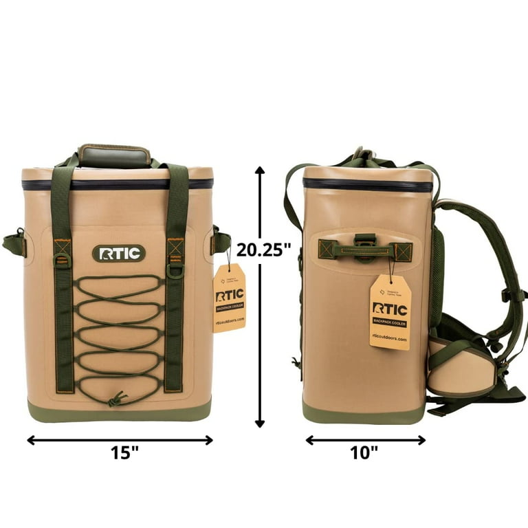 RTIC 30 Can Backpack Cooler, Tan, 2nd Gen