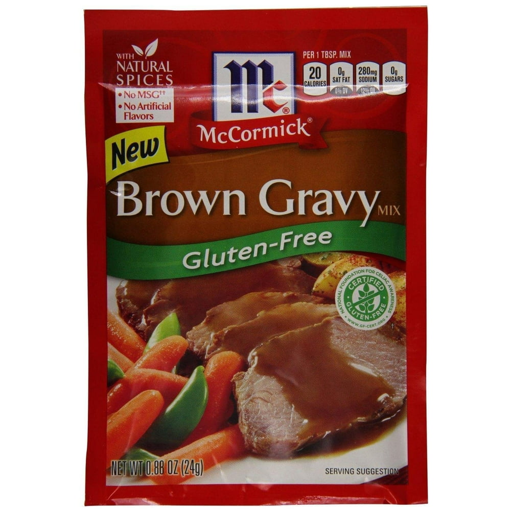 Mccormick GlutenFree Brown Gravy Mix .88 Oz Pack Of 3