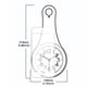 thumbnail image 3 of Bewildely Hogar con reloj de pared elegante y silencioso Cronometraje preciso Funcionamiento silencioso Decoración del hogar azul, 3 of 6