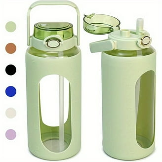 Soma 17oz (500ml) Glass Sport Water Bottle with Silicone Sleeve