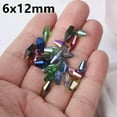 thumbnail image 5 of U8MO 3x6mm 4x8mm 6x12mm Lathy Bicone Faceted Crystal Glass Beads for Jewelry Making-6x12mm(48pcs)-Deep Blue AB, 5 of 5