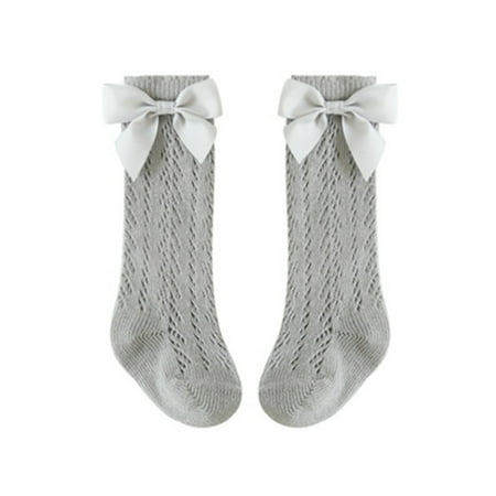 

Girls Soft Knee Length Stockings Breathable and Super Soft No Show Shorty Socks Suitable for Girls S Blue Grey