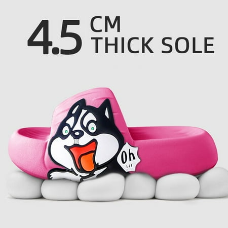 

PIKADINGNIS New Cute Princess Stickers Thick Sole Super Soft Women Slippers Bathroom Beach Indoor Sandals 2022 Summer Slides Couple Shoes